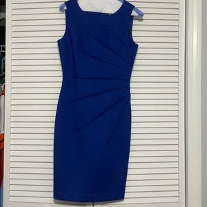 Royal Blue Calvin Klein Sunburst Dress